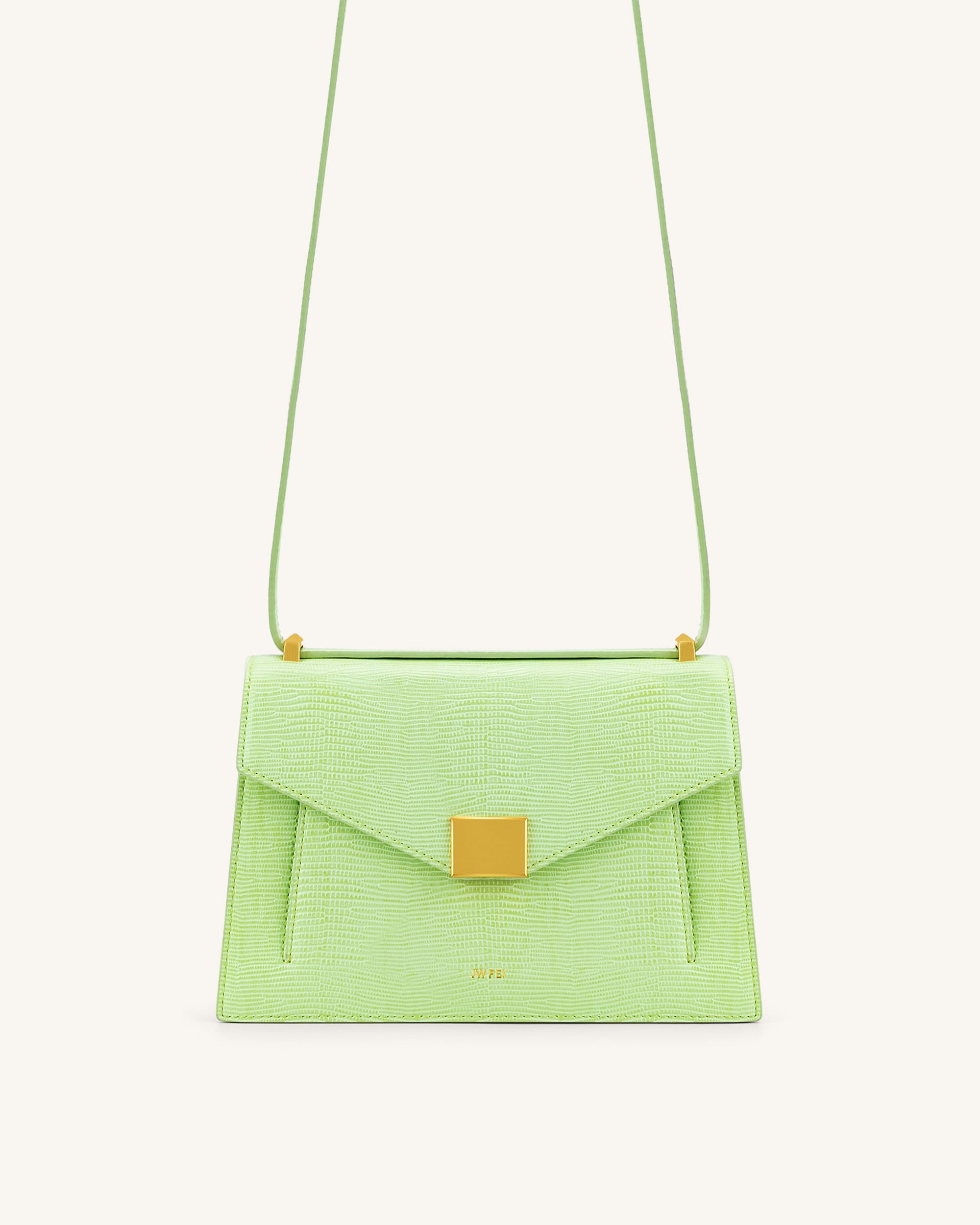 Lilian Bag - Lime Green Lizard