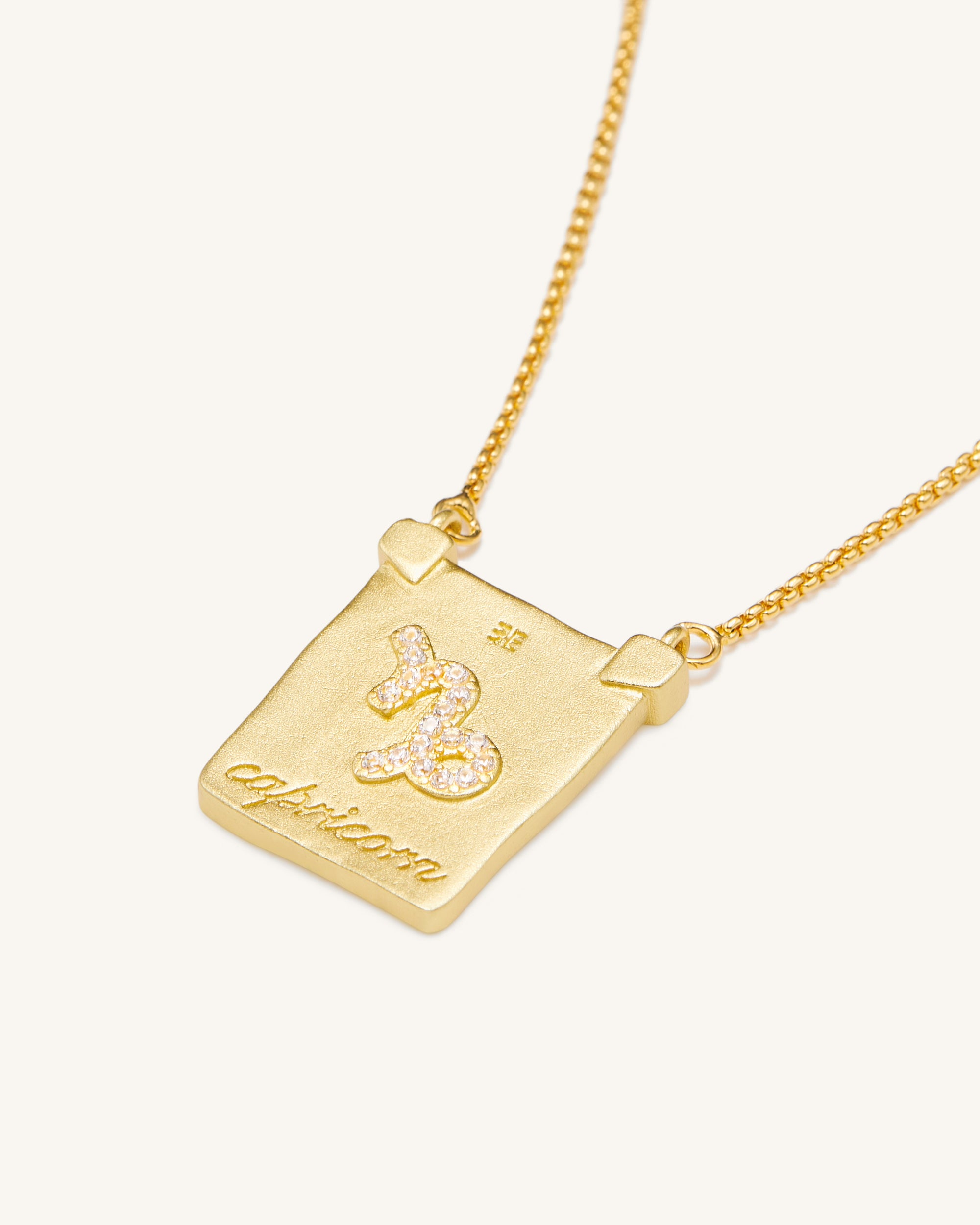 Zodiac Pendant Necklace - 18ct Gold Plated