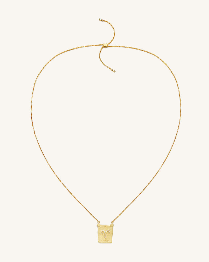 Zodiac Pendant Necklace - 18ct Gold Plated