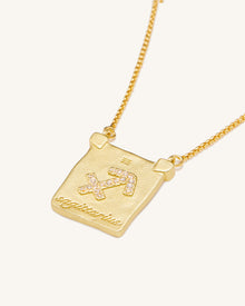 Zodiac Pendant Necklace - 18ct Gold Plated