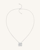 Cosmos Combination Necklace - 18ct White Gold Plated & White Zircon