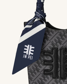FEI Faux Silk Twill Scarf - Navy