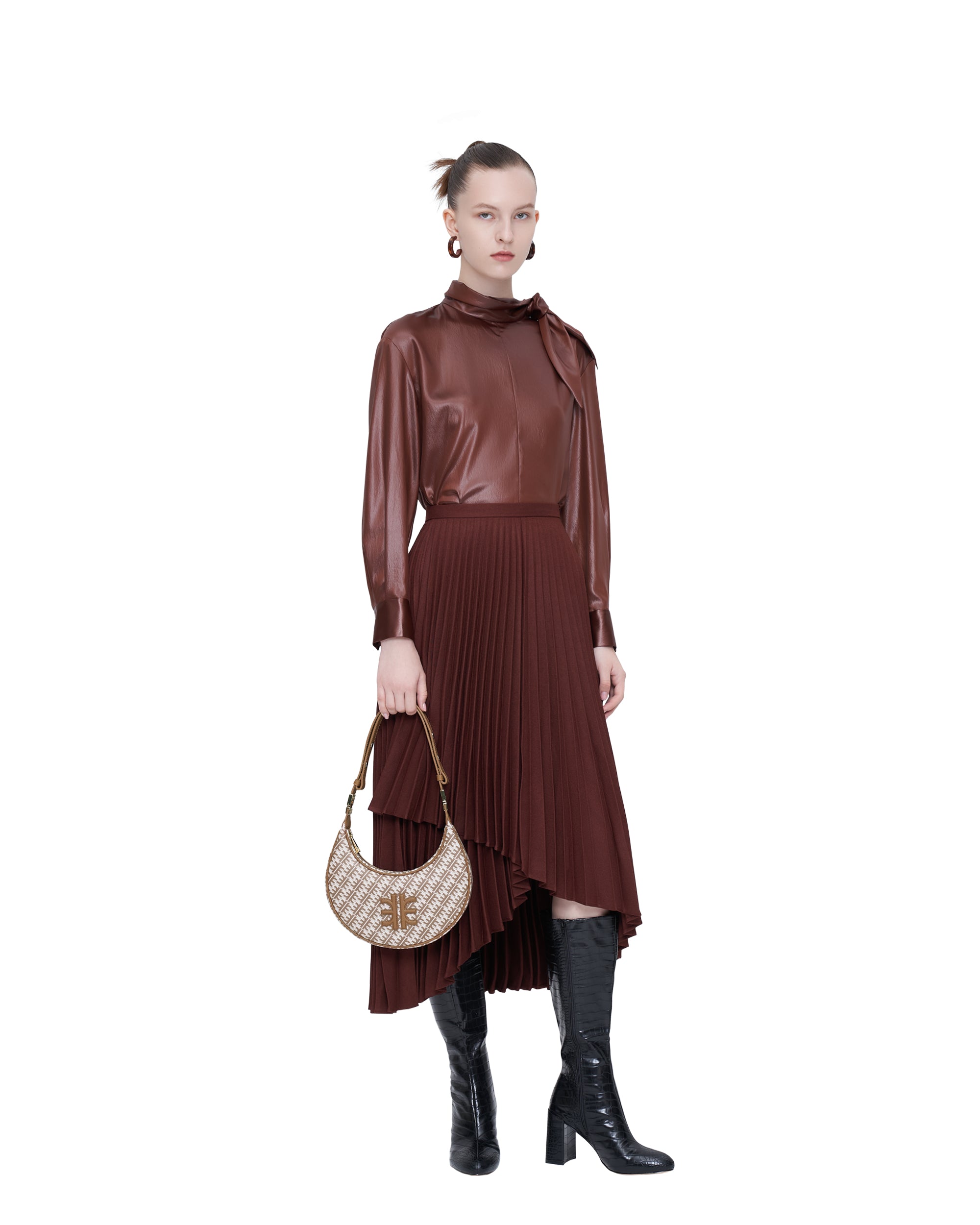 FEI Half Moon Bag - Brown