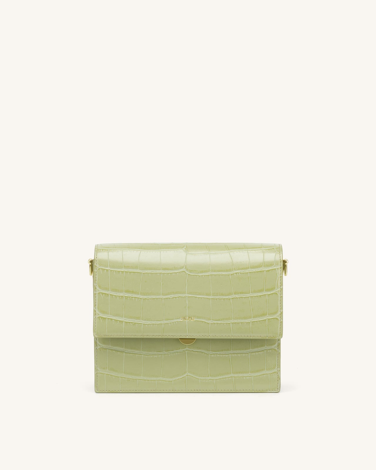 JW PEI Mini Flap Bag - Sage Green Croc